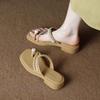 ~ Exquisite Soft-soled Cool Slippers Women's New Summer Wear Fashionable Foreign-style Women's Flat Sandals