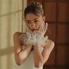 Elegant Full Finger Gloves Pearls Unique Outfits Short Gloves for Flapper Bride Wedding Dancing Accessories