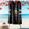FC Internazionale Milano Print Beach Towel, Large Soft Quick Dry Towel for Beach Camping Swimming