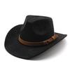 New European and American Woolen Hat, Suede Men's and Women's Couple Hat, Woolen Western Cowboy Top Hat