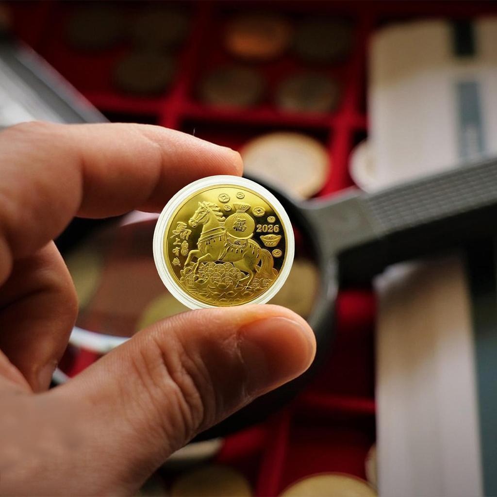 2026 Horse Souvenir Art Coin Brings Wealth And Success Good Luck Year Of The Horse Commemorative Medals For Kids Collecting