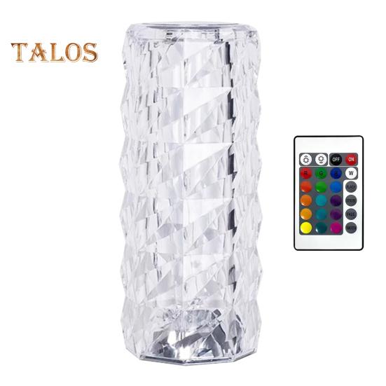 

RGB прикроватная лампа с дистанционным управлением, регулируемая яркость, USB-зарядка, 16 цветов, настольная лампа, светодиодный ночник Small 6 Colors