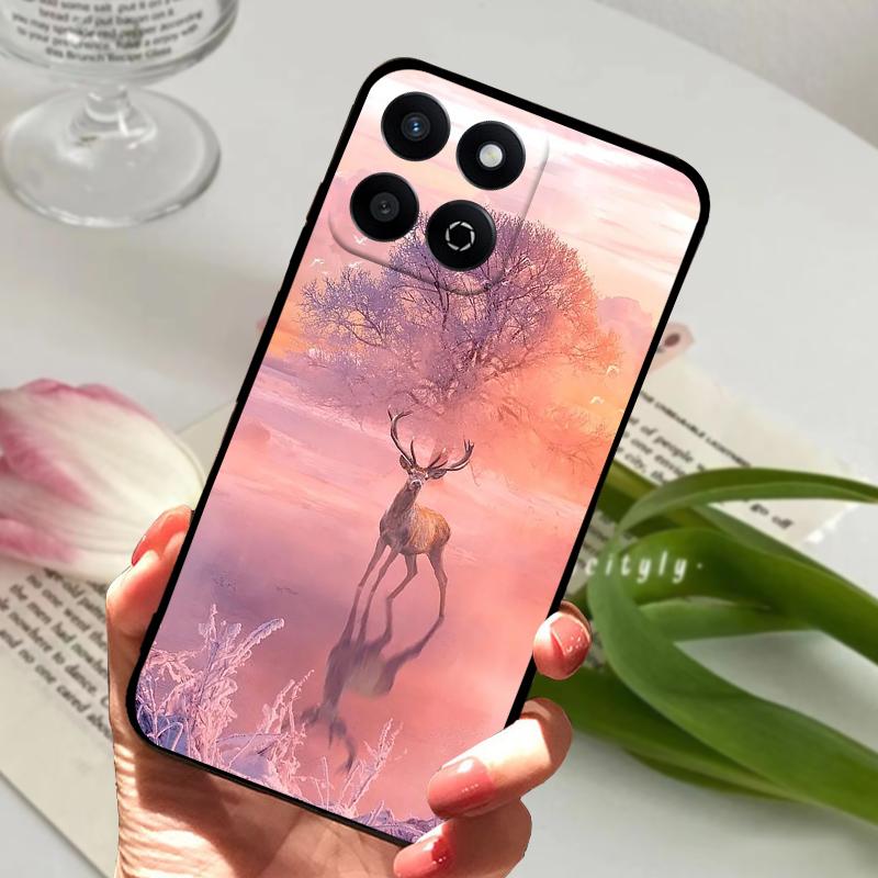 For Honor X7c 4G Case X 7c Geometric Design Soft Silicone TPU Phone Back Cover For Huawei Honor X7c Shockproof Bumper Phone Bags