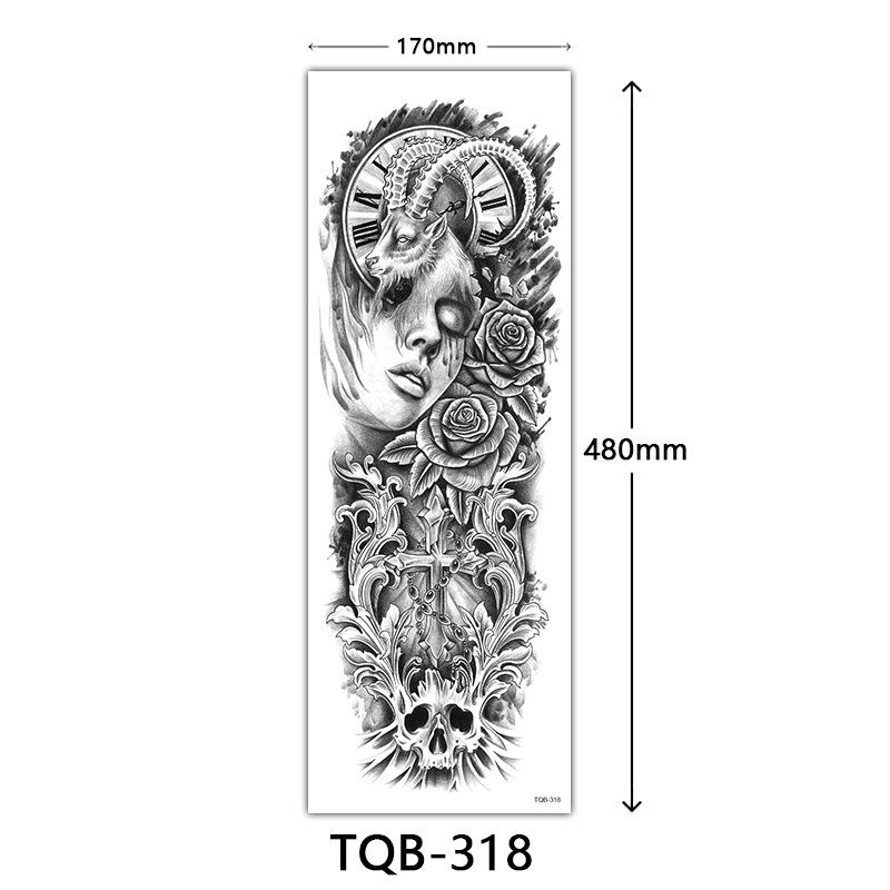 Full Arm Tattoo Sticker, Full Arm Big Picture Tattoo Sticker, Flower Arm Tattoo Sticker Tattoo