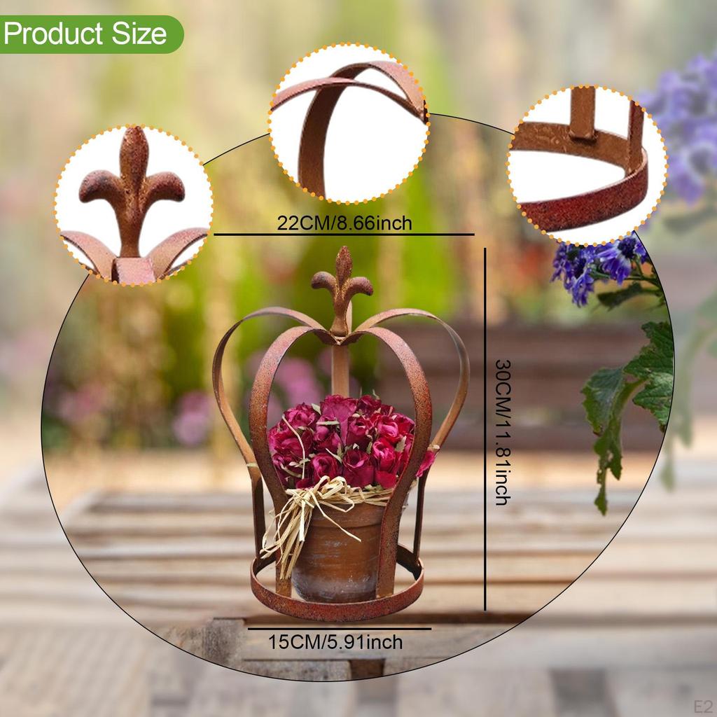 Garden Trellis Flower Lattice Frame Iron Plant Support Outdoor Decor for