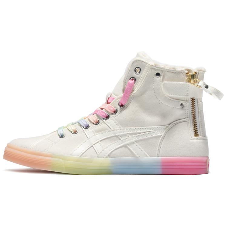 

новые женские кеды Asics Double Clutch Retro Fleece High молочно-белые 37