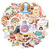 35-100pcs Cartoon Stickers Kawaii Cute Waterproof Graffiti Aesthetics Phone Laptop Diary Guitar Suitcase Sticker Decals
