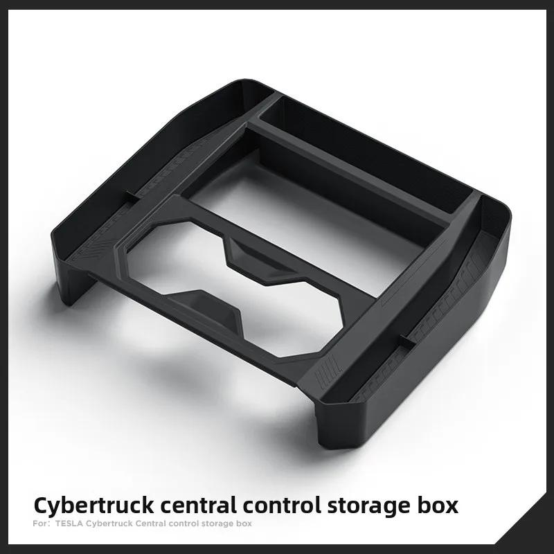 Aufkleber für Tesla Cybertruck 2024 Mittelkonsolen-Stauraum Auto-Getränkehalter-Stauraum Aufbewahrung Auto-Modifikationszubehör Auto
