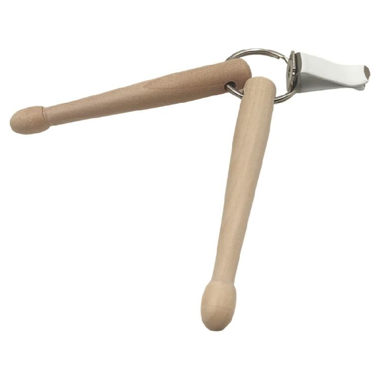 

Ключові брелоки у вигляді маленьких паличок для барабанів на кожен день Стильний дерев яний аксесуар-паличка для любителів ударних інструментів