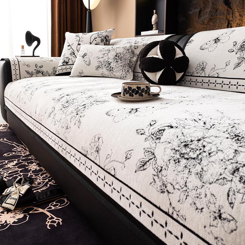 

Sofa cushion universal in all seasons 2025 new light luxury high-end sense simple modern non-slip fixed warm sofa cover 70*70cm