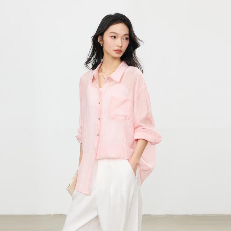Elva' Island Women's Loose Long Sleeve Casual Shirt
