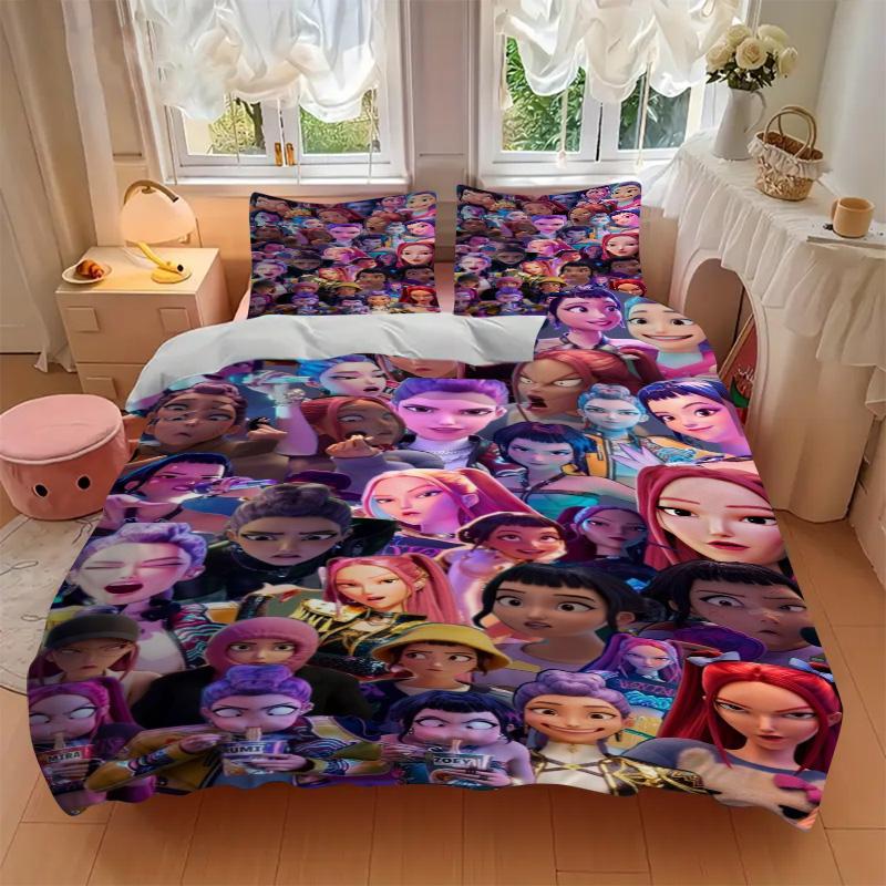 Diverse Characters Bedding 3 Piece Set Hd Print Duvet Cover Pillowcases For Teens Adult Bedroom Decoration Christmas Gift C9211304