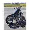 Selle de selle en cuir pour moto Rétro Cuir Noir Selle Solo pour Harley Custom Chopper Bobber Honda Yamaha Kawasaki Suzuki