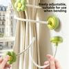 Modern Minimalist Plastic Shower Curtain Hook With Suction Cup For Bathroom Organizer