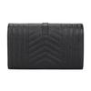 Saint Laurent Ysl Monogram Gold Logo Grainy Quilted Leather Chain Crossbody Bag Women Bags Black 620280BOW911000