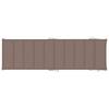 Teak Wood Sun Lounger with Cushion Taupe