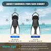 Jun Ding Ying Adjustable Open-Heel Swim Fins