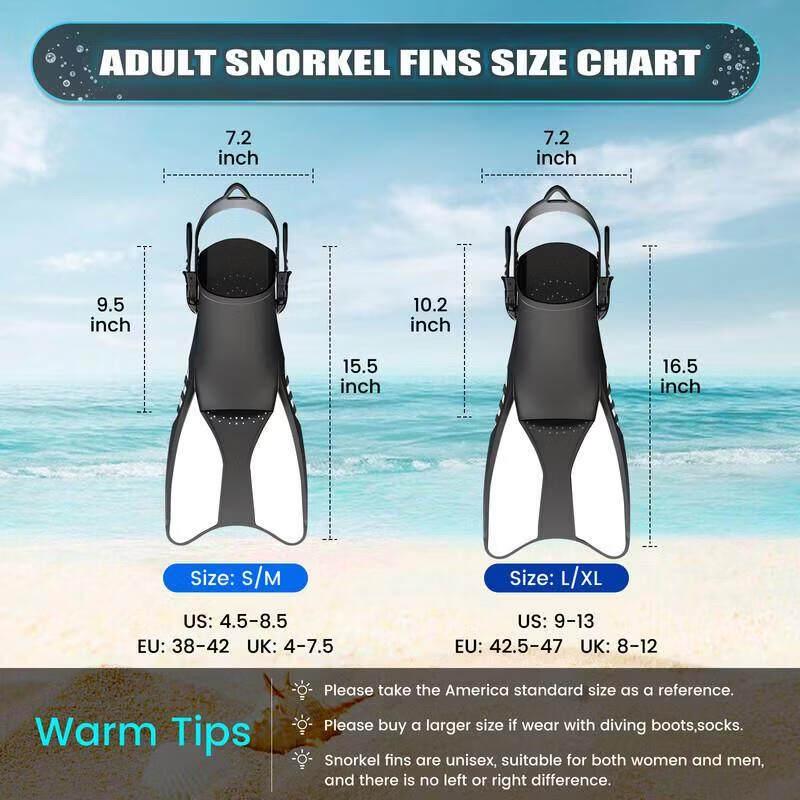 Jun Ding Ying Adjustable Open-Heel Swim Fins