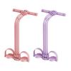 6-Rörs Pedal Ankeldragare Motståndsband med Handtag Elastisk Yoga Sit-up Dragrep Män Kvinnor Pedal Spännare Träningsredskap