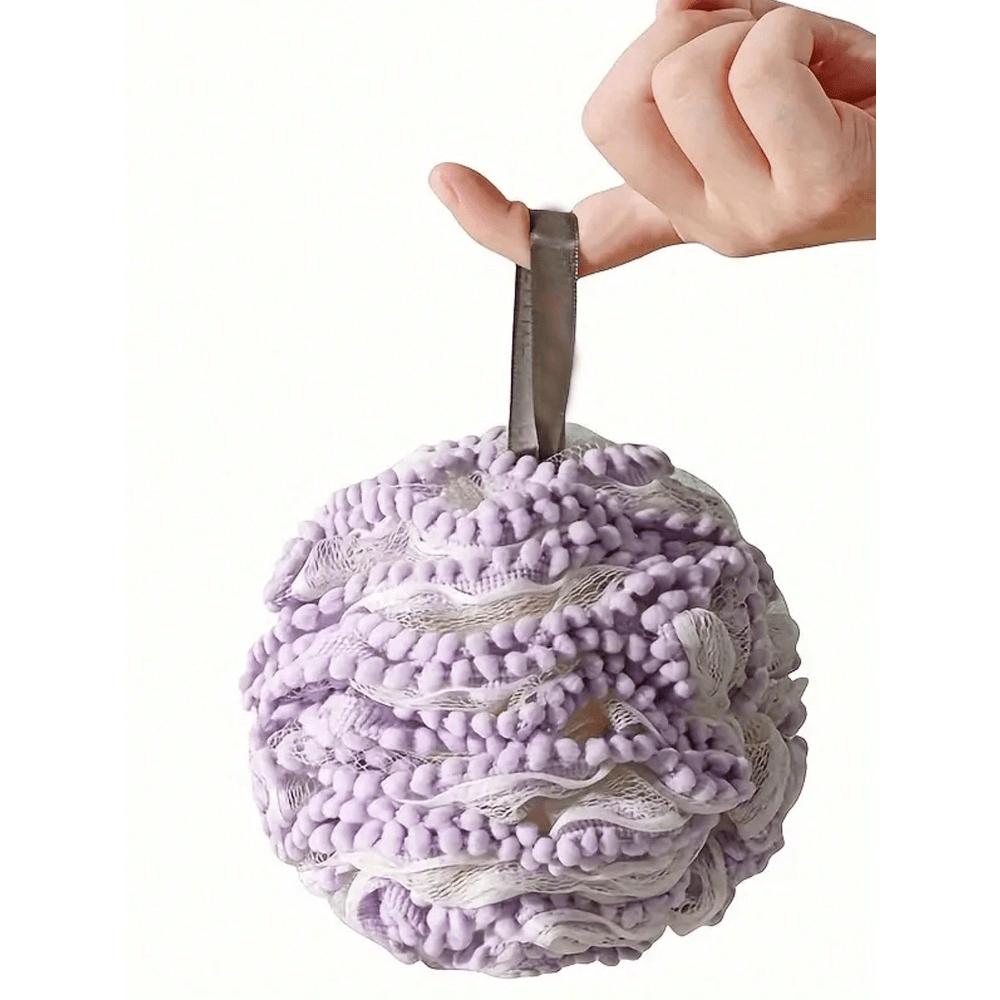 Stor Badbom - Supermjuk, Söt & Dubbelanvändning För Ultimat Avkoppling 1 st Bedårande Mjuk Beröring Bad Mild Exfolierande Duschsvamp