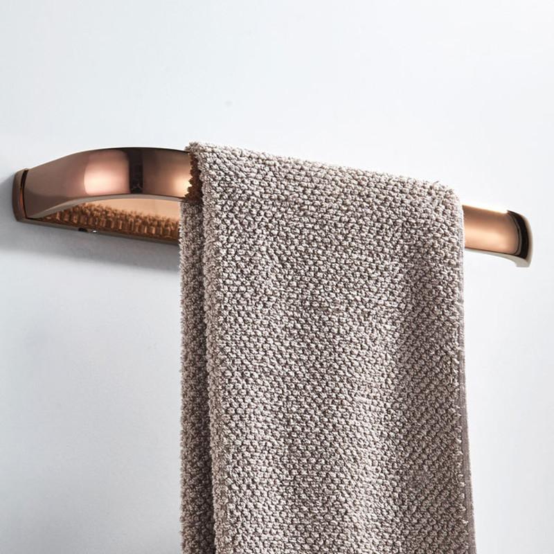 Bathroom Accessories Towel Rack Holder Hanger Hardware Pendant Modern Simplicity Rose Gold Copper