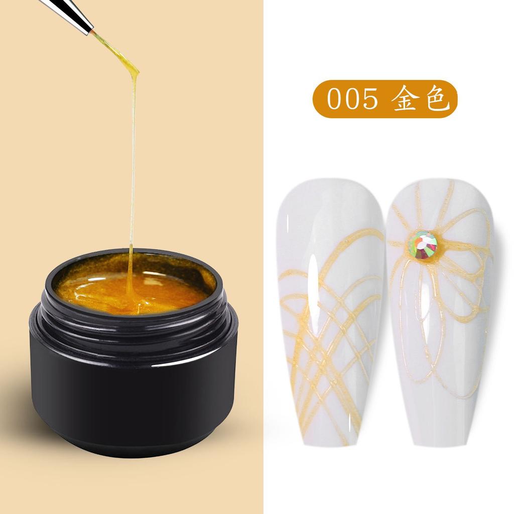 Wire Glue Nail Art Elastic Drawing Nail Polish Spider Glue Creative Painting Phototherapy Flower Glue DIY