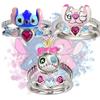 Interstellar Baby Anime Cartoon Character Stewie Angel Micro-set Diamond Ring Set