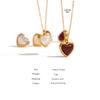 Yhpup Stainless Steel Heart Pendant Necklace Chain Jewelry Temperament Natural Stone Agate Collar Women Necklace