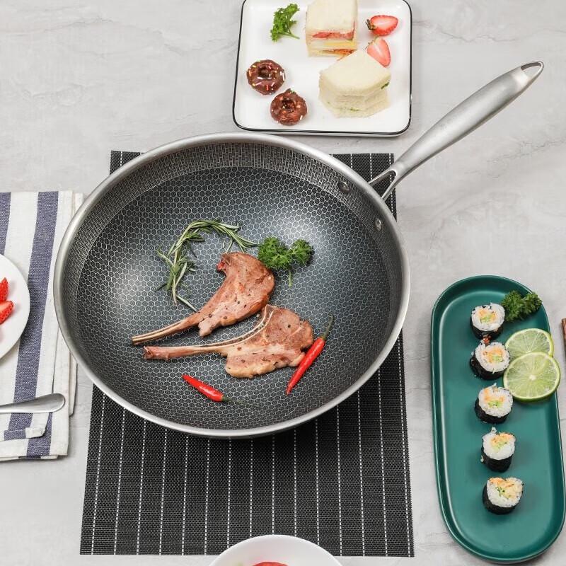 KBH 304 Stainless Steel Honeycomb Non-stick Wok