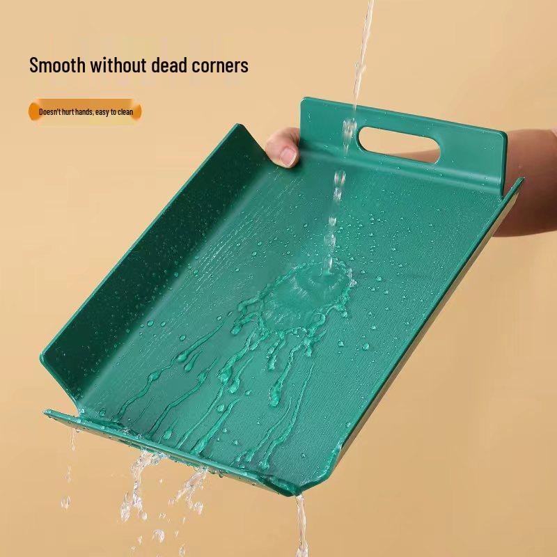 Jingbaodi Rechteckiges Holz-Serviertablett mit Griffen