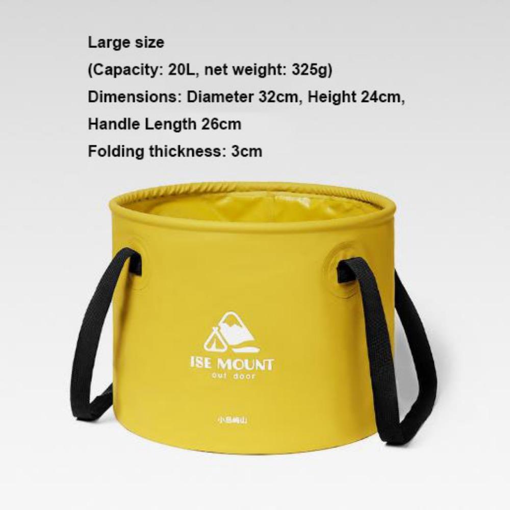 Round Travel Camping Folding Bucket Multi-functional Fishing Bucket New Outdoor Water Bucket
