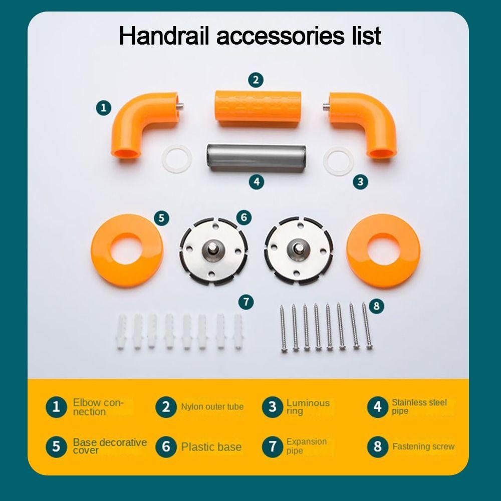 30/40/50cm Anti Slip Hand Grips Shower Tub Grab Handle Stainless Steel Grab Bar  Bath Hardware