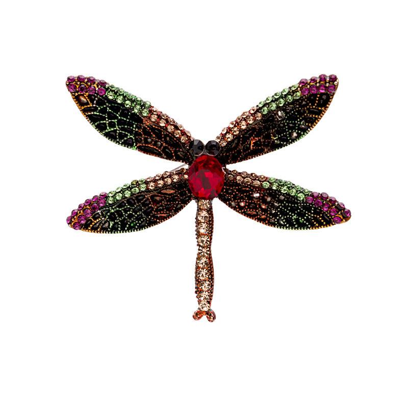 Personalisierte mit Diamanten besetzte Metallbrosche Kragenstift Kollektion, High-End Anti-Licht Blume Schmetterling Krone Brosche