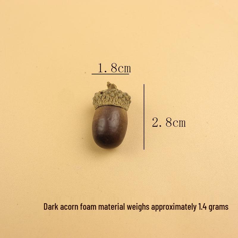 Foam Simulation Acorn Figurines - Christmas Ornaments & Photo Props