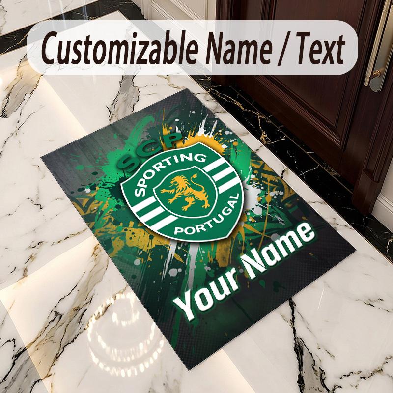 Crystal Velvet Rug Sporting CP Print Custom Name Text Floor Mat Home Decor
