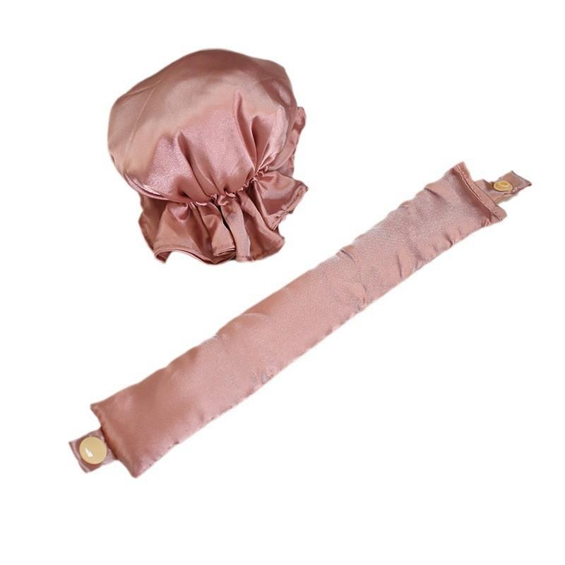 Hittevrije Krultang Zonder Hitte Haarkruller Zijde Krullen Zachte Haarrollers Slaap Hoofdband Luie Haarkrullers Haarstyling Tools roze