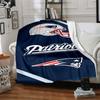 1pc Blanket - Patriot Logo Print Design,Lightweight Blanket for Sofa,Bed- Soft &Warm,Gift for All Seasons