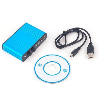USB 6 Channel 5.1/7.1 Surround External Sound Card PC Laptop Desktop Tablet  Optical Adapter Card Recording K Song