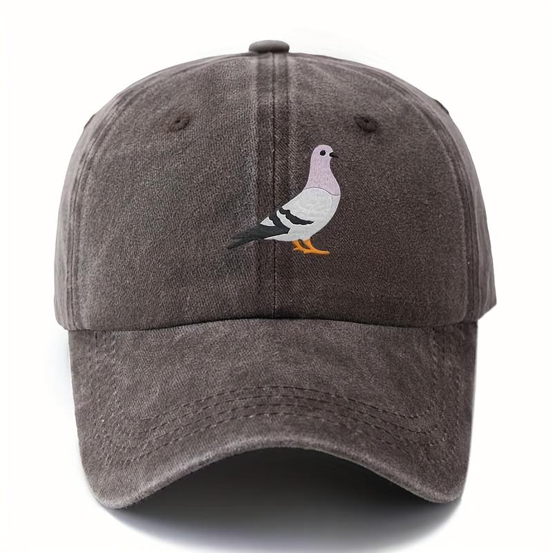 

Pigeon print baseball cap for both men and women, stylish and simple design for daily leisure and outdoor sports Adjustable кофейный