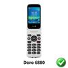 Screen Protector for Doro 6880 [Pack 2] Ultra-thin Resistant Protective Plastic Film Phonillico