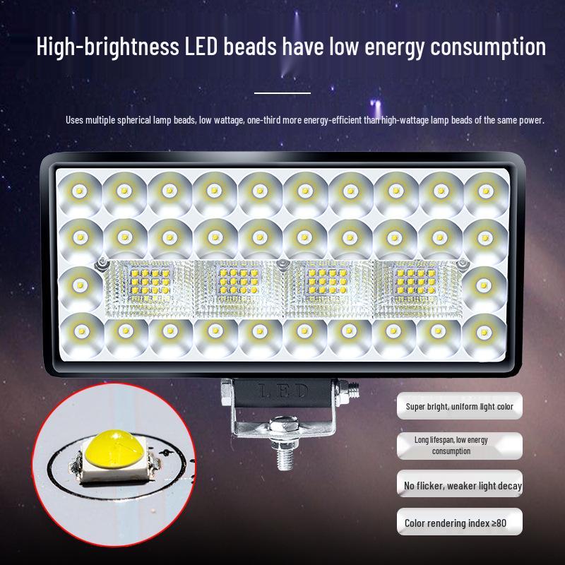 Super Bright LED Headlights for Electric Vehicles & Motorcycles, High/Low Beam, 12V