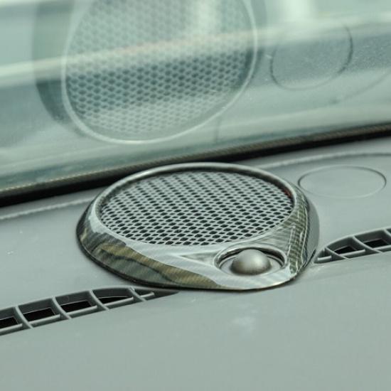 Central Control Speaker Ring Decor Cover for Jeep Grand Cherokee 2011-19 Carbon