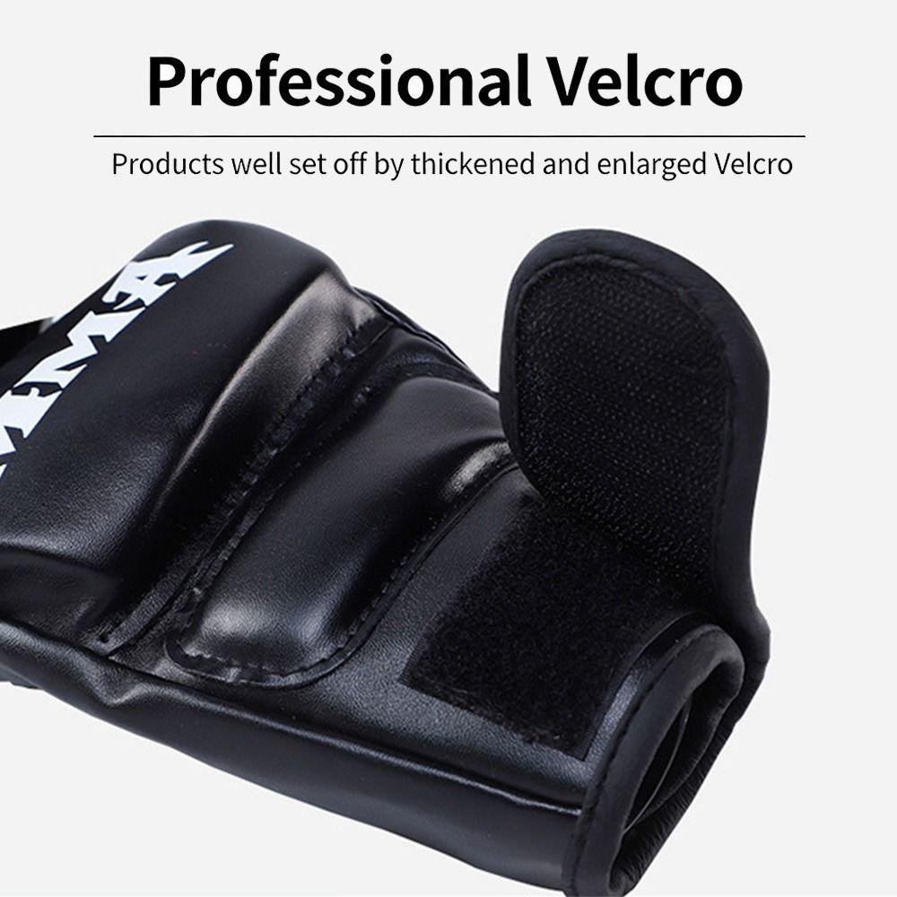 1Pair Professional Training Gloves Kickboxing Gloves for Adult Sanda Boxing UFC Training
