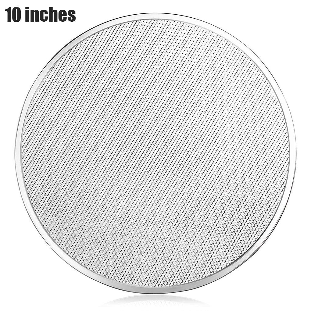 Durable Round Mesh Pizza Screen Baking Thin Crust Tray Mesh Aluminum Wire Pan Pizza Kitchen Baking Tool