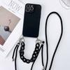 Crossbody Lanyard Hülle Für Motorola Moto G85 G84 G54 G34 G24 G14 Edge 50 Fusion Marmor Achat Kette Flüssigsilikon Hülle