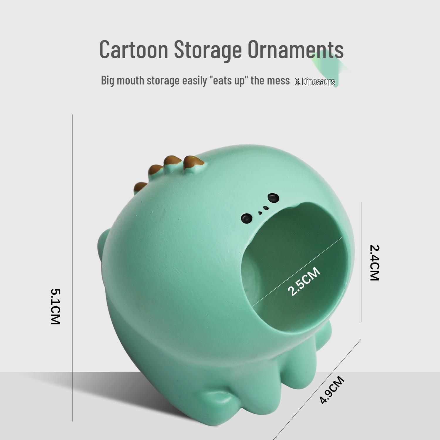 

Cartoon Cat, Shiba Inu, Dinosaur, Rabbit Brush Washer & Nail Art Grinding Head Storage Tube