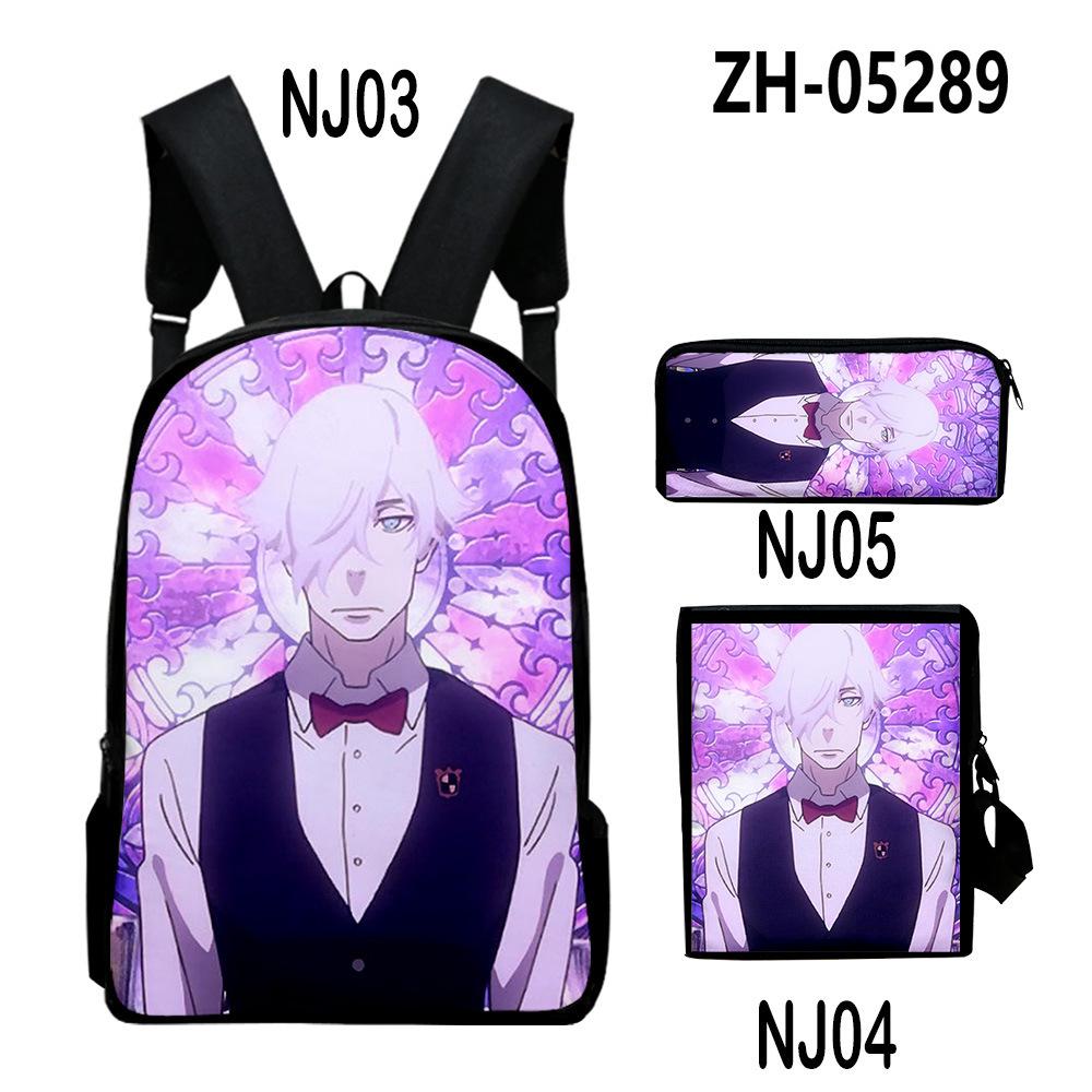 Klassisch Neuheit Cool Tod Parade 3D-Druck 3 Stück/Set Schüler Rucksäcke Laptop Tagesrucksack Rucksack Schräg schultertasche Federmäppchen