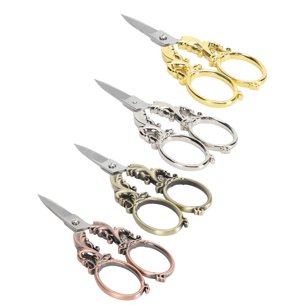 5in Embroidery Scissors Stainless Steel Tip Multifunctional Portable Vintage Scissors for Handmade P