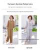 Chiffon Short Sleeve National Style Two-Piece Set for Middle-Aged Women