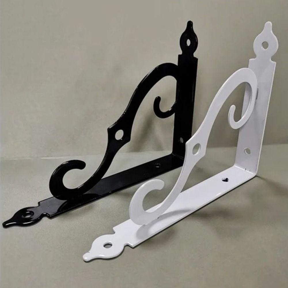 2Pcs Floating Corner Brace Iron Furniture Support Hardware Shelf Brackets  DIY Open Shelving